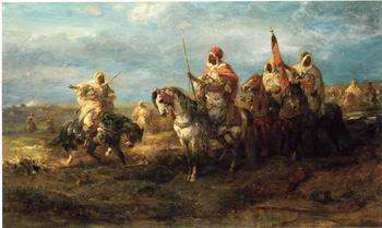 Arab or Arabic people and life. Orientalism oil paintings  380